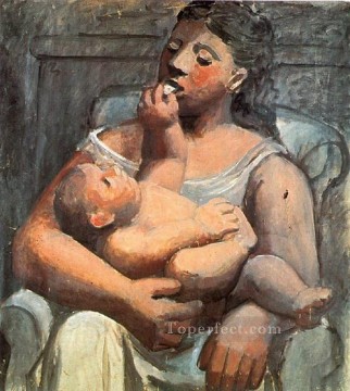 Pablo Picasso Painting - Madre e hijo 1907 Pablo Picasso